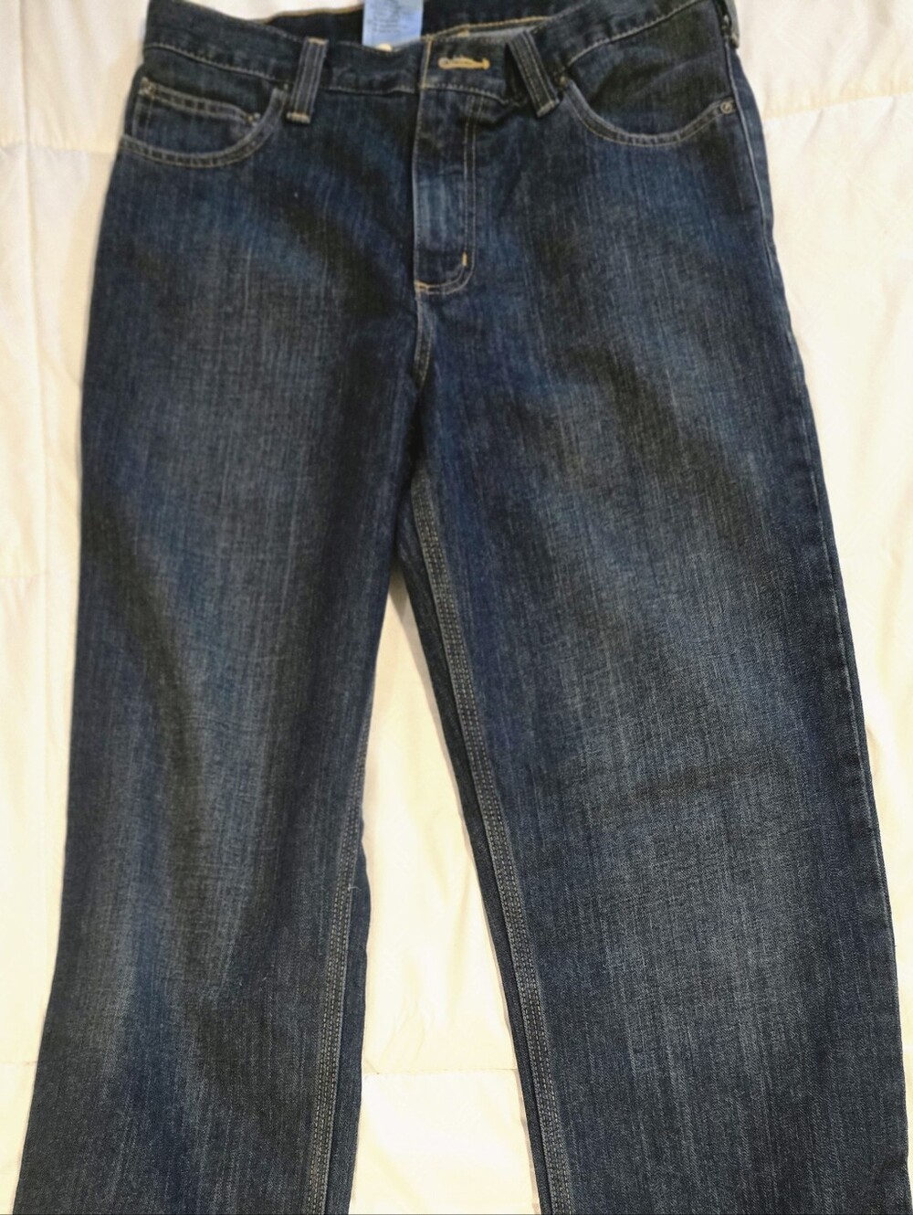 Carhartt Relaxed Fit Men’s Jeans - Dark Blue Denim